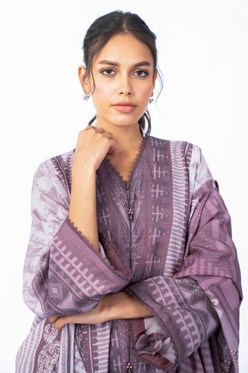 Alkaram FW-18-22-Purple Winter Collection 2022 Online Shopping